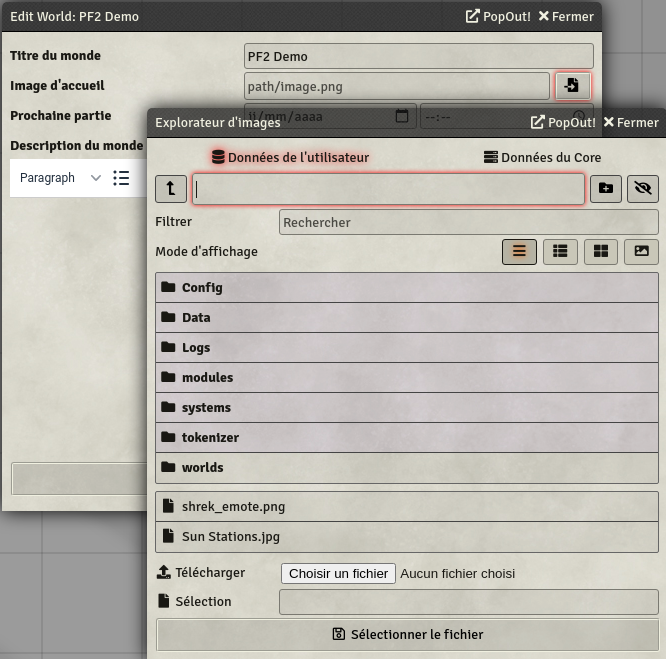Explorateur de fichiers