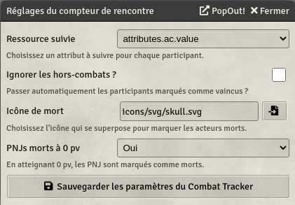 Configuration suivi d'initiative